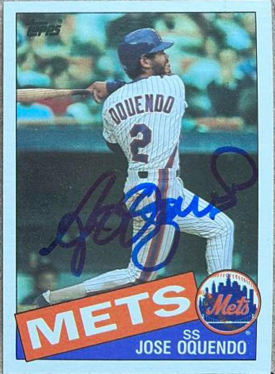 Jose Oquendo Autographed 1985 Topps #598