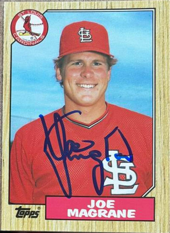 Joe Magrane Autographed 1987 Topps Traded #72T St. Louis Cardinals Card