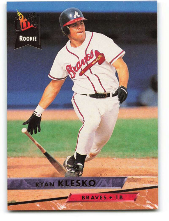 1993 Ultra #7 Ryan Klesko VG Atlanta Braves 