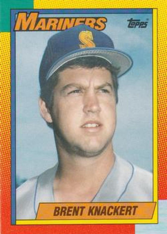 1990 Topps Traded #52T Brent Knackert NM-MT RC Rookie Seattle Mariners 