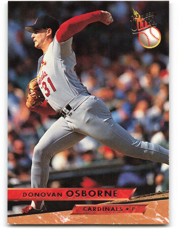 1993 Ultra #109 Donovan Osborne VG St. Louis Cardinals 