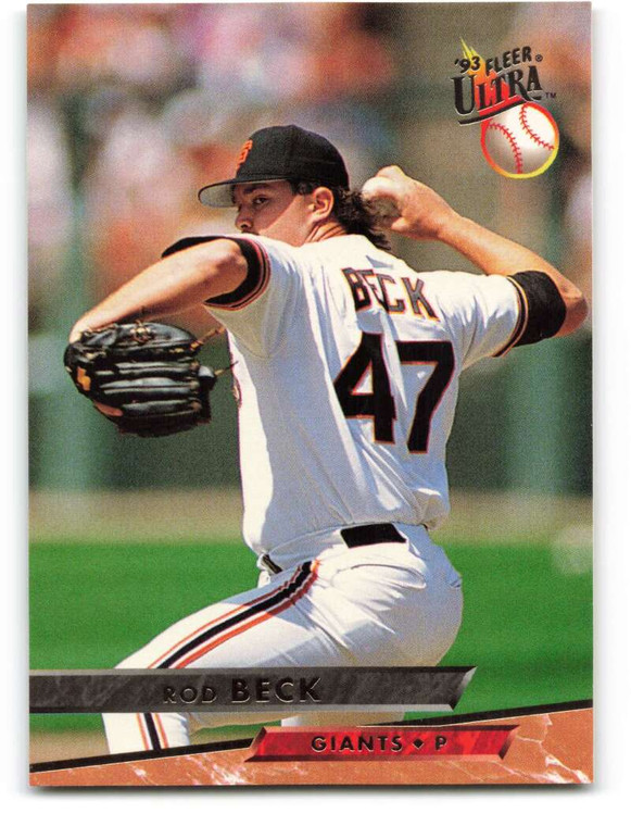 1993 Ultra #126 Rod Beck VG San Francisco Giants 