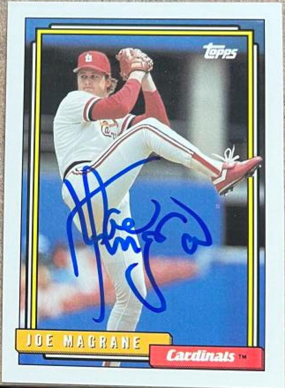 Joe Magrane Autographed 1992 Topps #783