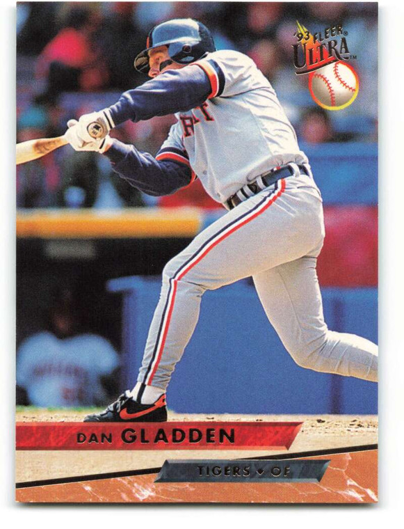 1993 Ultra #198 Dan Gladden VG Detroit Tigers 