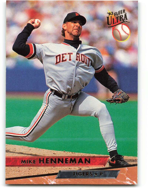 1993 Ultra #199 Mike Henneman VG Detroit Tigers 