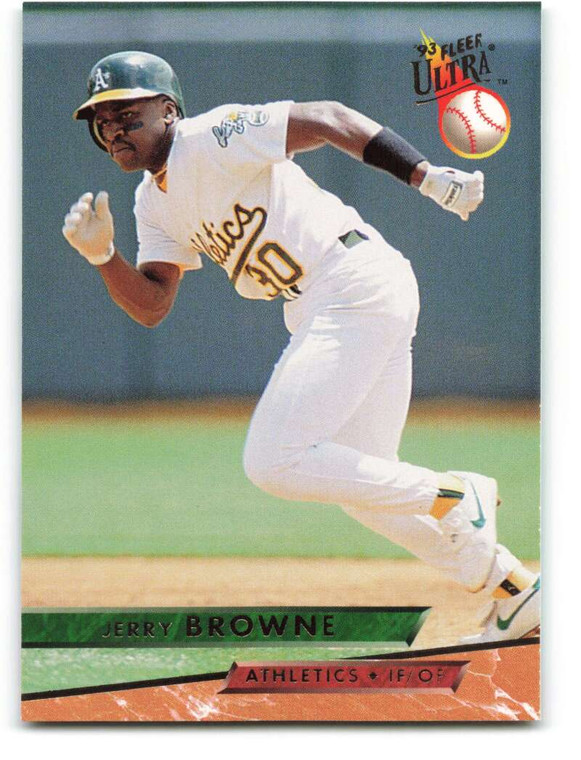 1993 Ultra #255 Jerry Browne VG Oakland Athletics 