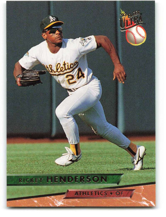 1993 Ultra #258 Rickey Henderson VG Oakland Athletics 
