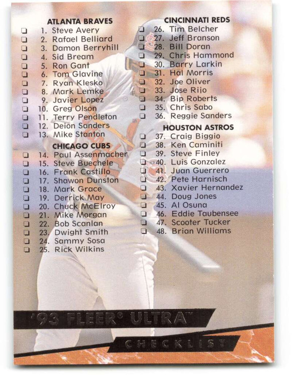 1993 Ultra #298 Ray Lankford CL VG St. Louis Cardinals 