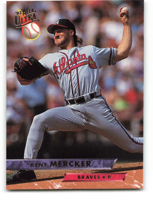 1993 Ultra #309 Kent Mercker VG Atlanta Braves 