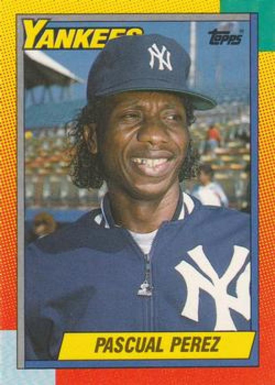 1990 Topps Traded #91T Pascual Perez NM-MT New York Yankees 