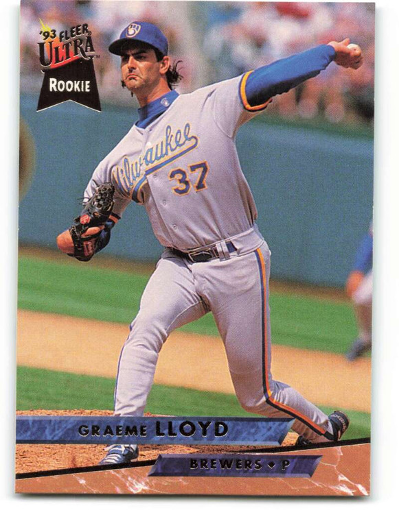 1993 Ultra #572 Graeme Lloyd VG RC Rookie Milwaukee Brewers 