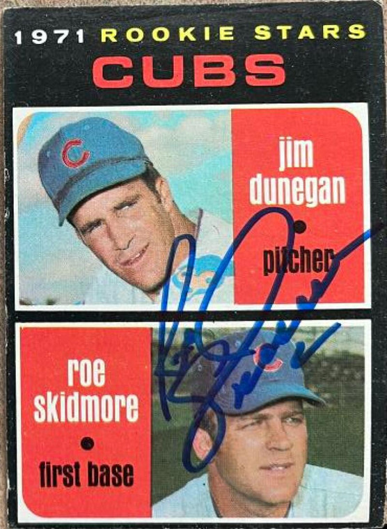 Roe Skidmore Autographed 1971 Topps #121