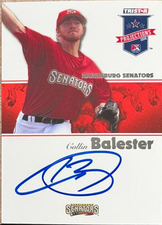 Collin Balester Autographed 2008 TriStar PROjections #184 