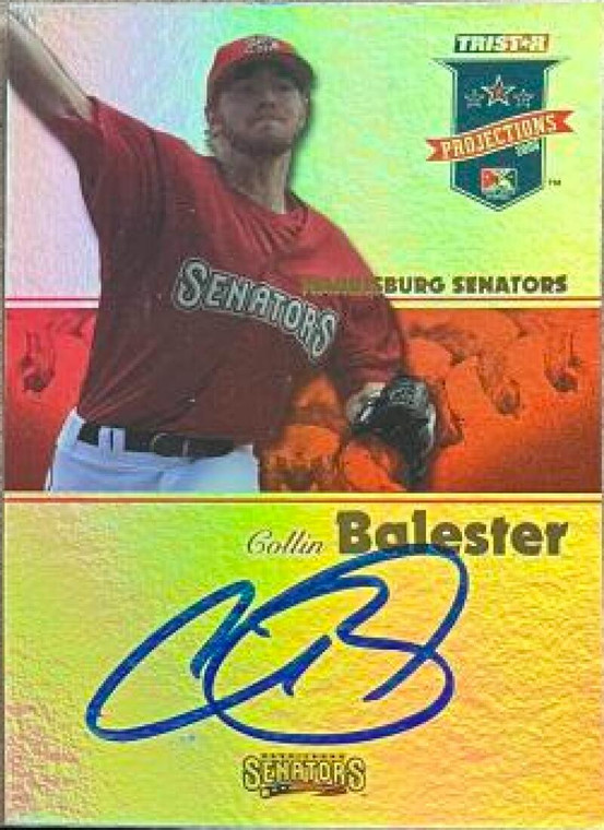 Collin Balester Autographed 2008 TriStar PROjections Reflectives #184 