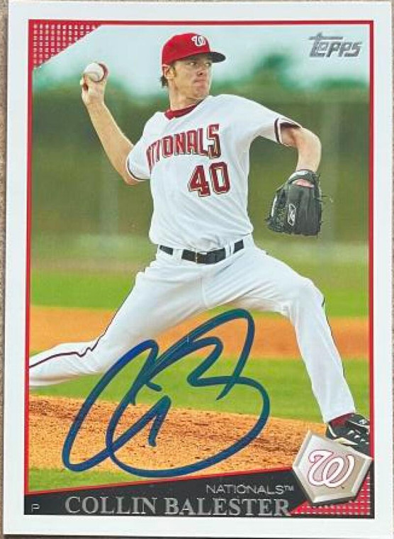 Collin Balester Autographed 2009 Topps #6