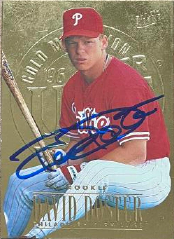 David Doster Autographed 1996 Fleer Ultra Gold Medallion #518