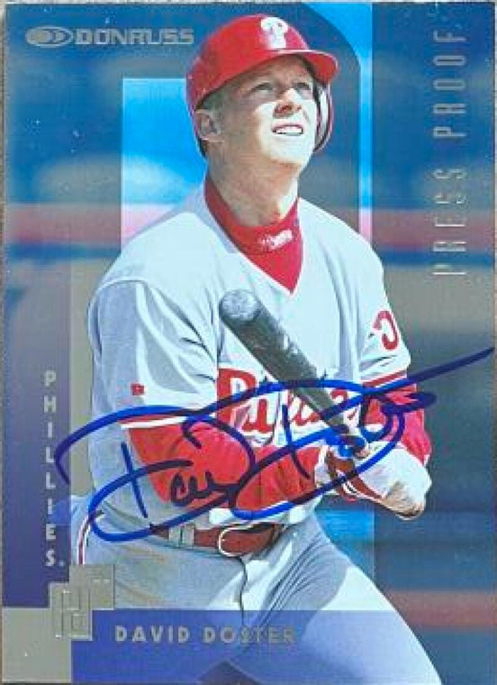 David Doster Autographed 1997 Donruss Press Proofs Silver #162 Silver SN/2000