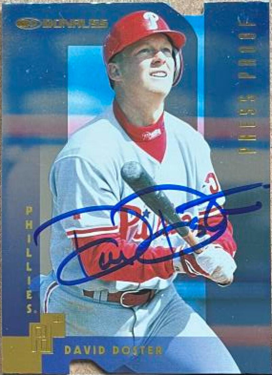 David Doster Autographed 1997 Donruss Press Proofs Gold #162 SN/500