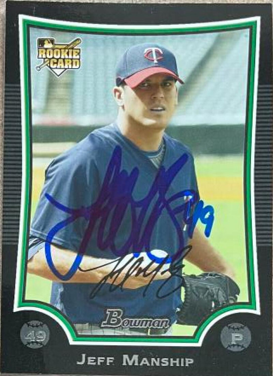 Jeff Manship Autographed 2009 Bowman Draft Picks & Prospects #BDP2 