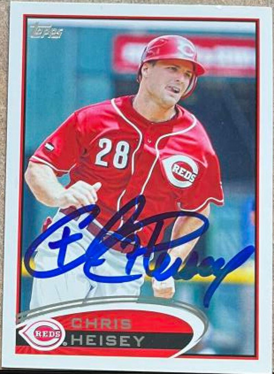 Chris Heisey Autographed 2012 Topps #636