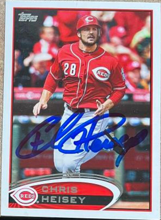 Chris Heisey Autographed 2012 Topps Update #US309