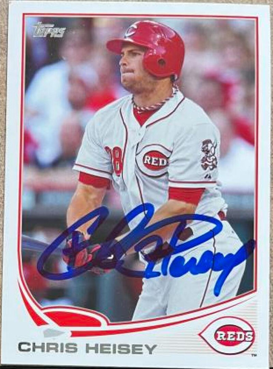 Chris Heisey Autographed 2013 Topps #195