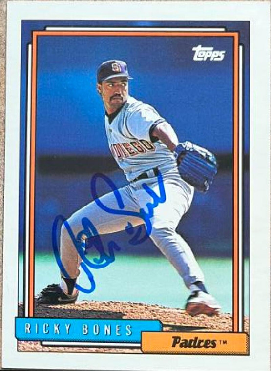 Ricky Bones Autographed 1992 Topps #711