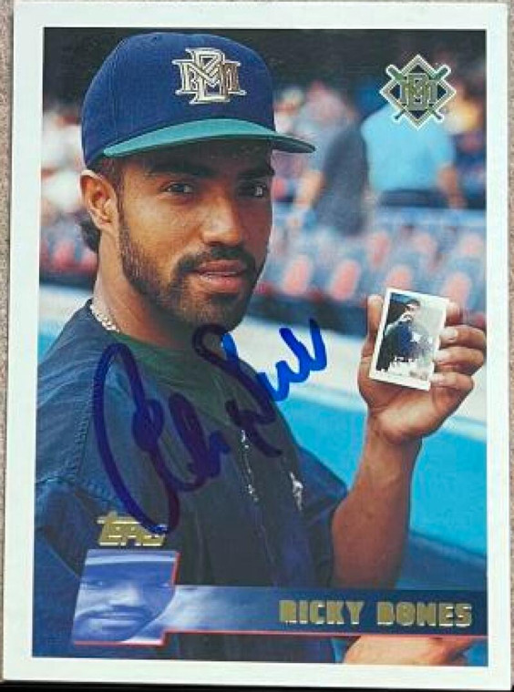 Ricky Bones Autographed 1996 Topps #396