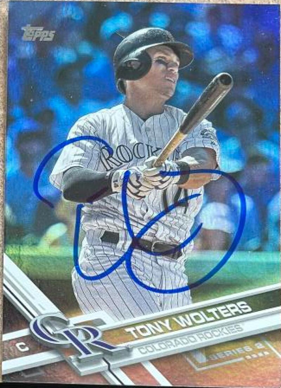 Tony Wolters Autographed 2017 Topps - Rainbow Foil #516