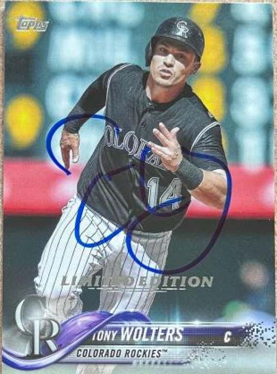 Tony Wolters Autographed 2018 Topps Limited Edition #688