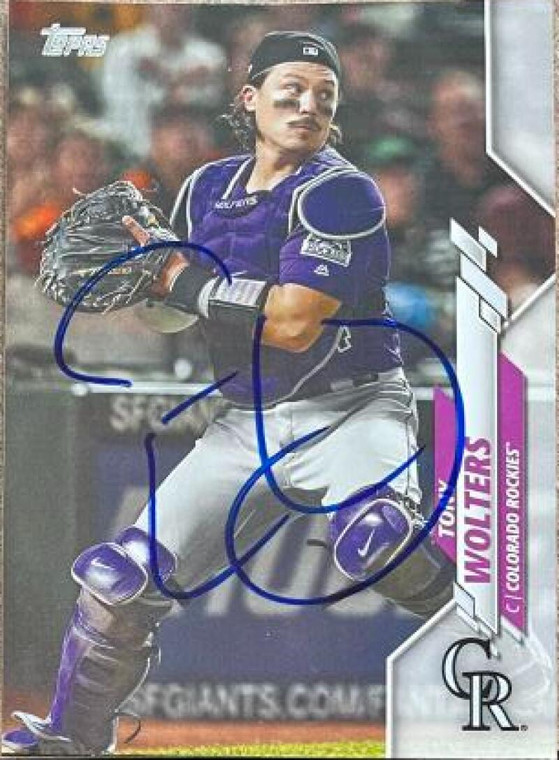 Tony Wolters Autographed 2020 Topps #387