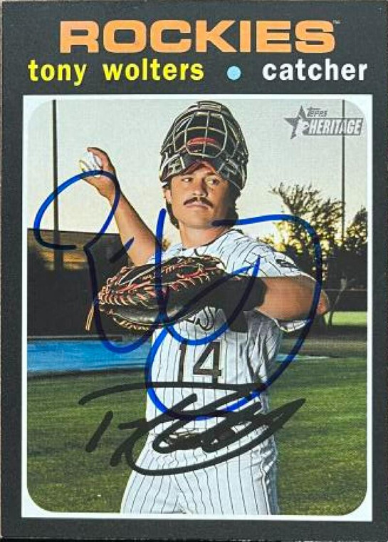 Tony Wolters Autographed 2020 Topps Heritage #12