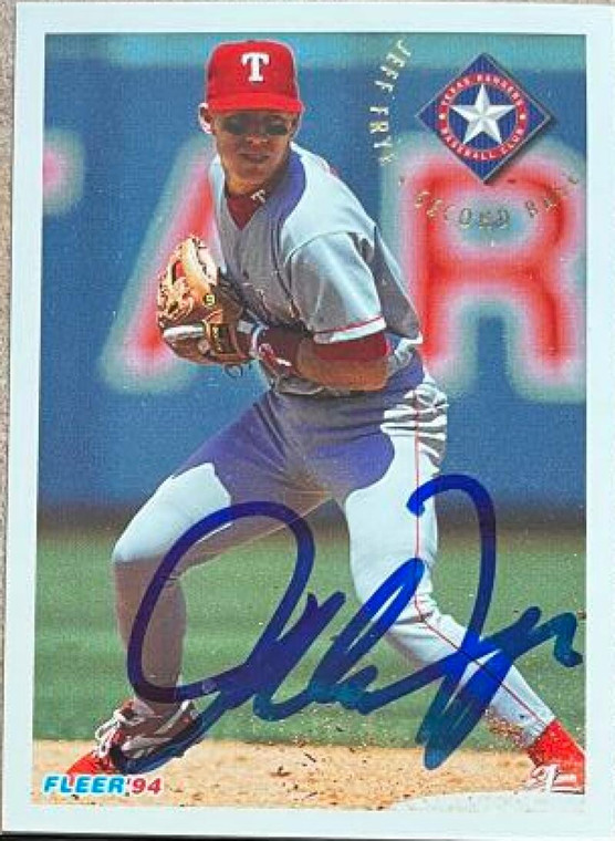 SOLD 141670 Jeff Frye Autographed 1994 Fleer Update #U91