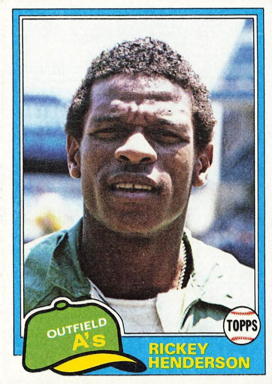 1981 Topps #261 Rickey Henderson VG Oakland Athletics 