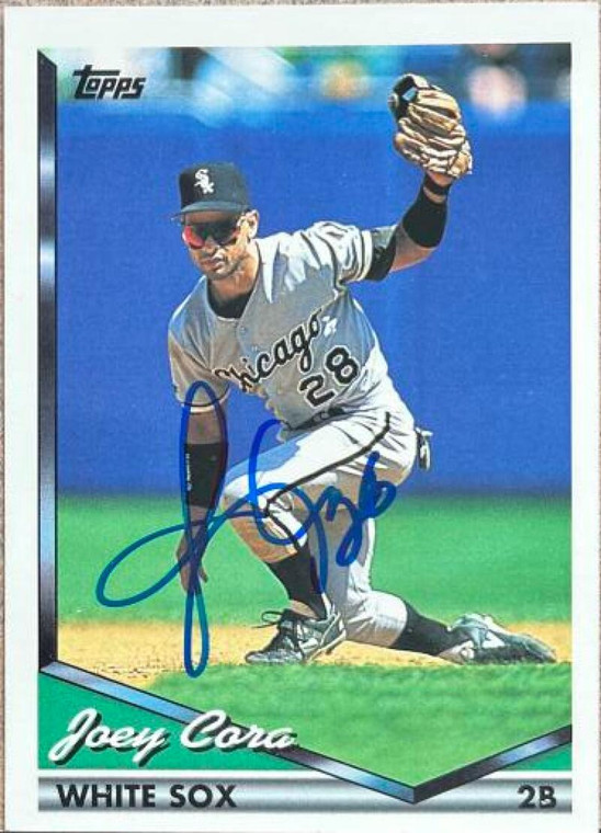 Joey Cora Autographed 1994 Topps #478 Chicago White Sox Card