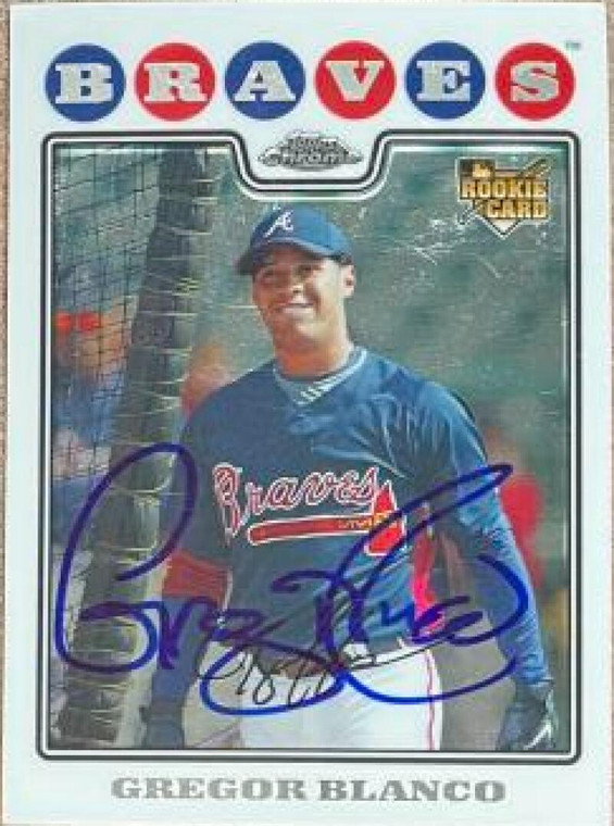 Gregor Blanco Autographed 2008 Topps Chrome #203