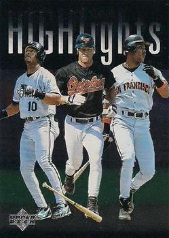 1997 Upper Deck #215 Barry Bonds/Gary Sheffield/Brady Anderson HL CL NM-MT San Francisco Giants/Florida Marlins/Baltimor