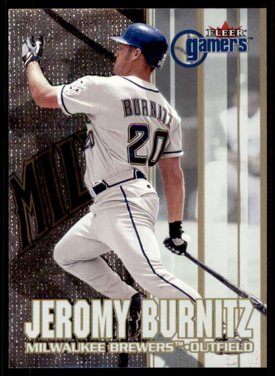 2000 Fleer Gamers #74 Jeromy Burnitz NM-MT Milwaukee Brewers 