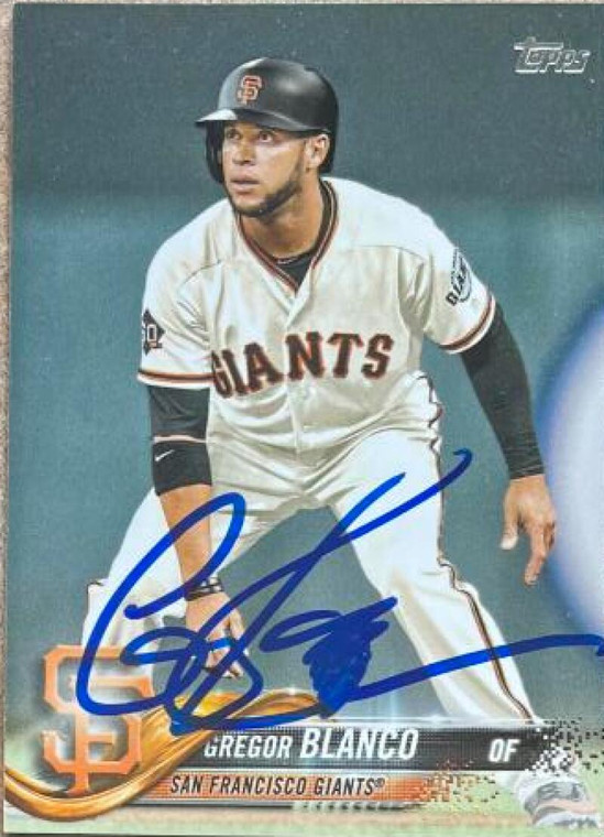 Gregor Blanco Autographed 2018 Topps #664