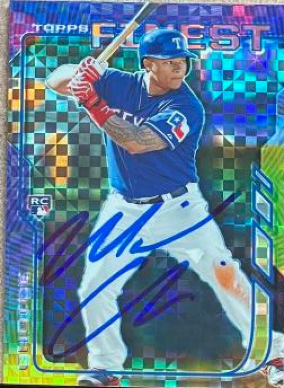 Michael Choice Autographed 2014 Topps Finest - X Fractor #6