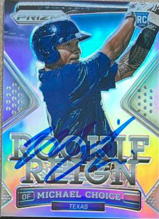 Michael Choice Autographed 2014 Panini Prizm Rookie Reign #9