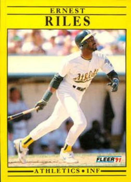 1991 Fleer Update #U51 Ernest Riles NM-MT Oakland Athletics 