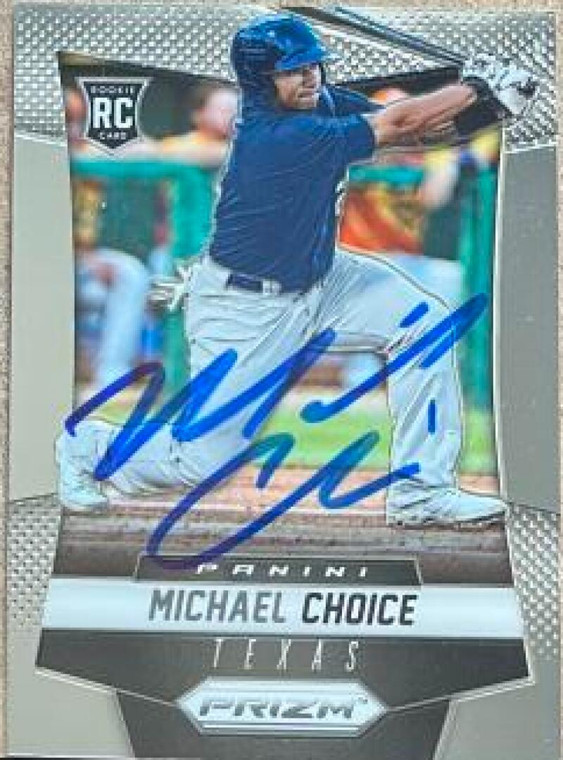 Michael Choice Autographed 2014 Panini Prizm #184