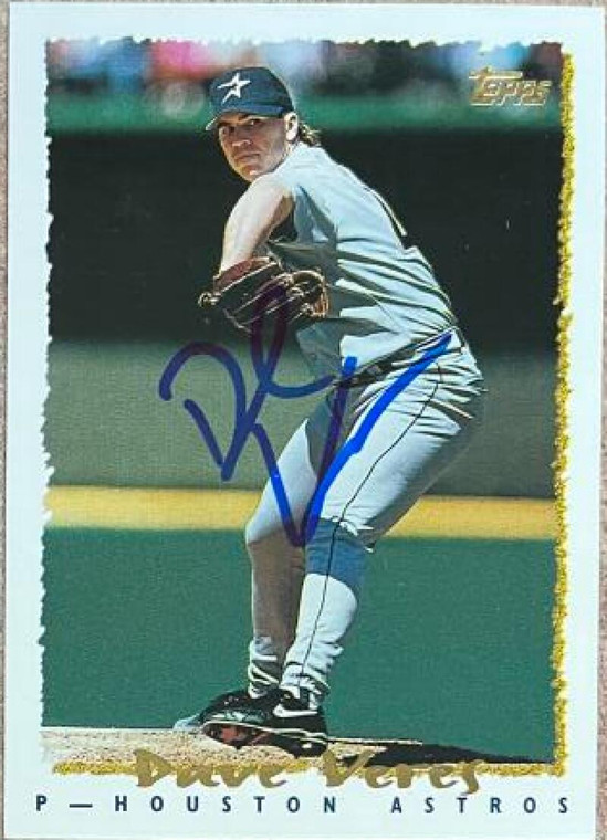 Dave Veres Autographed 1995 Topps #525