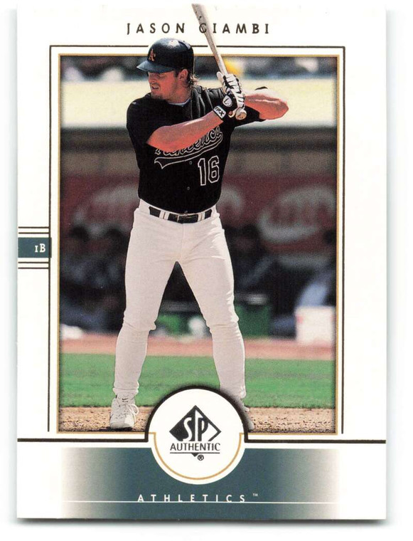 2000 SP Authentic #3 Jason Giambi NM-MT Oakland Athletics 