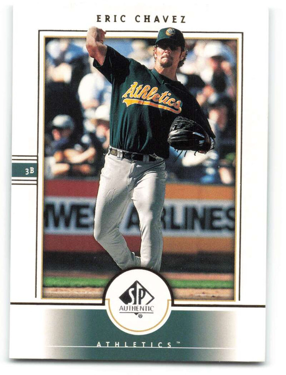 2000 SP Authentic #5 Eric Chavez NM-MT Oakland Athletics 