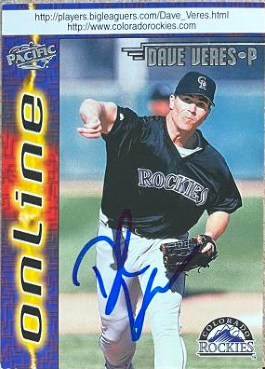 Dave Veres Autographed 1998 Pacific Online #259