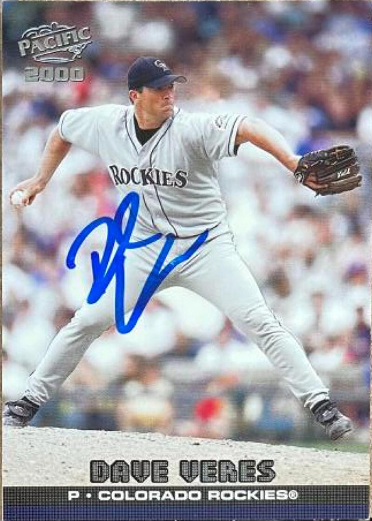 Dave Veres Autographed 2000 Pacific #153