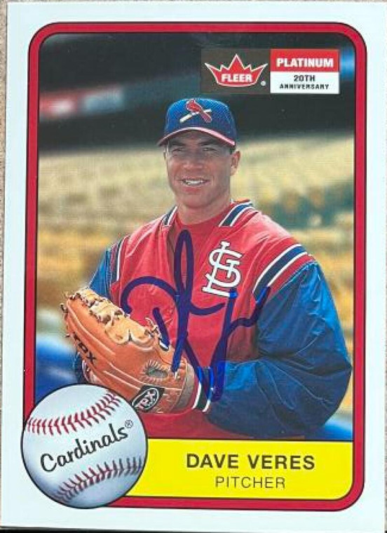 Dave Veres Autographed 2001 Fleer Platinum #237