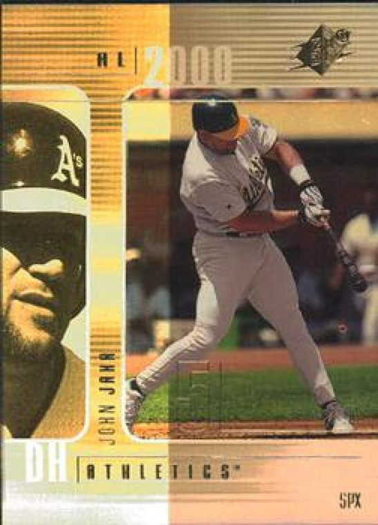 2000 SPx #9 John Jaha NM-MT  Oakland Athletics 